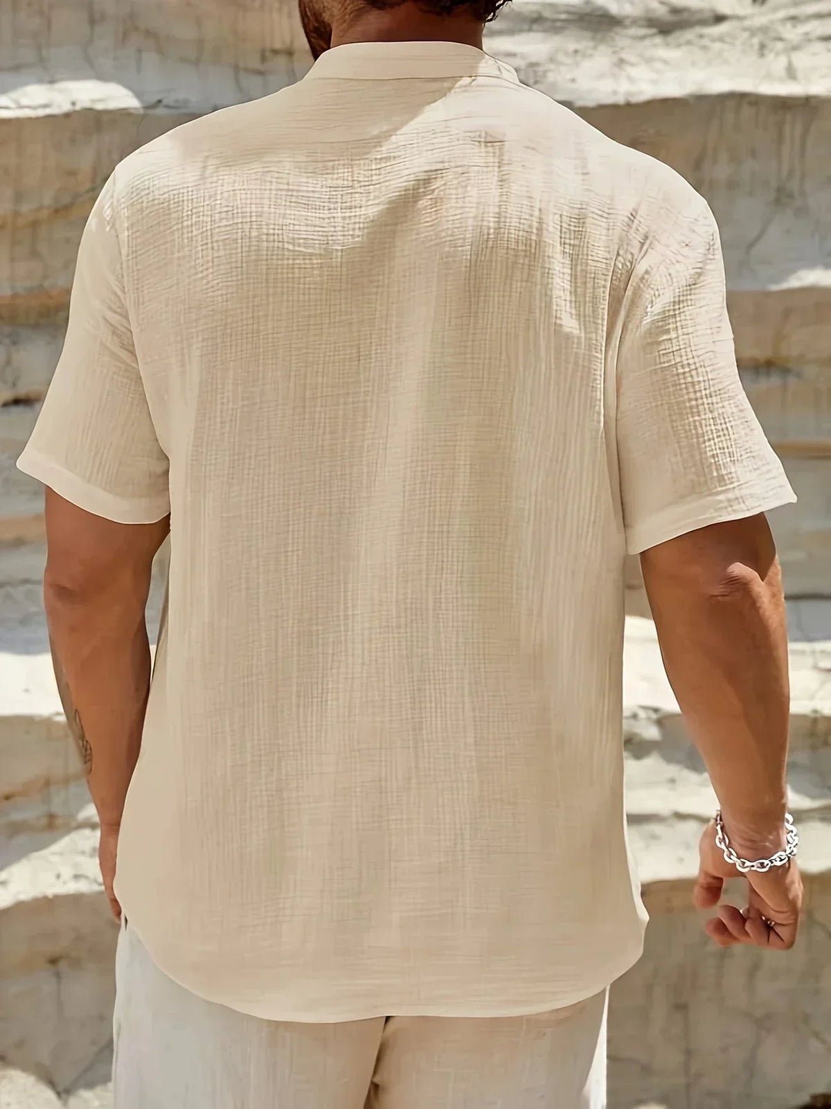 Ana&Josรฉ | Camisa de verano elegante con cuello alto