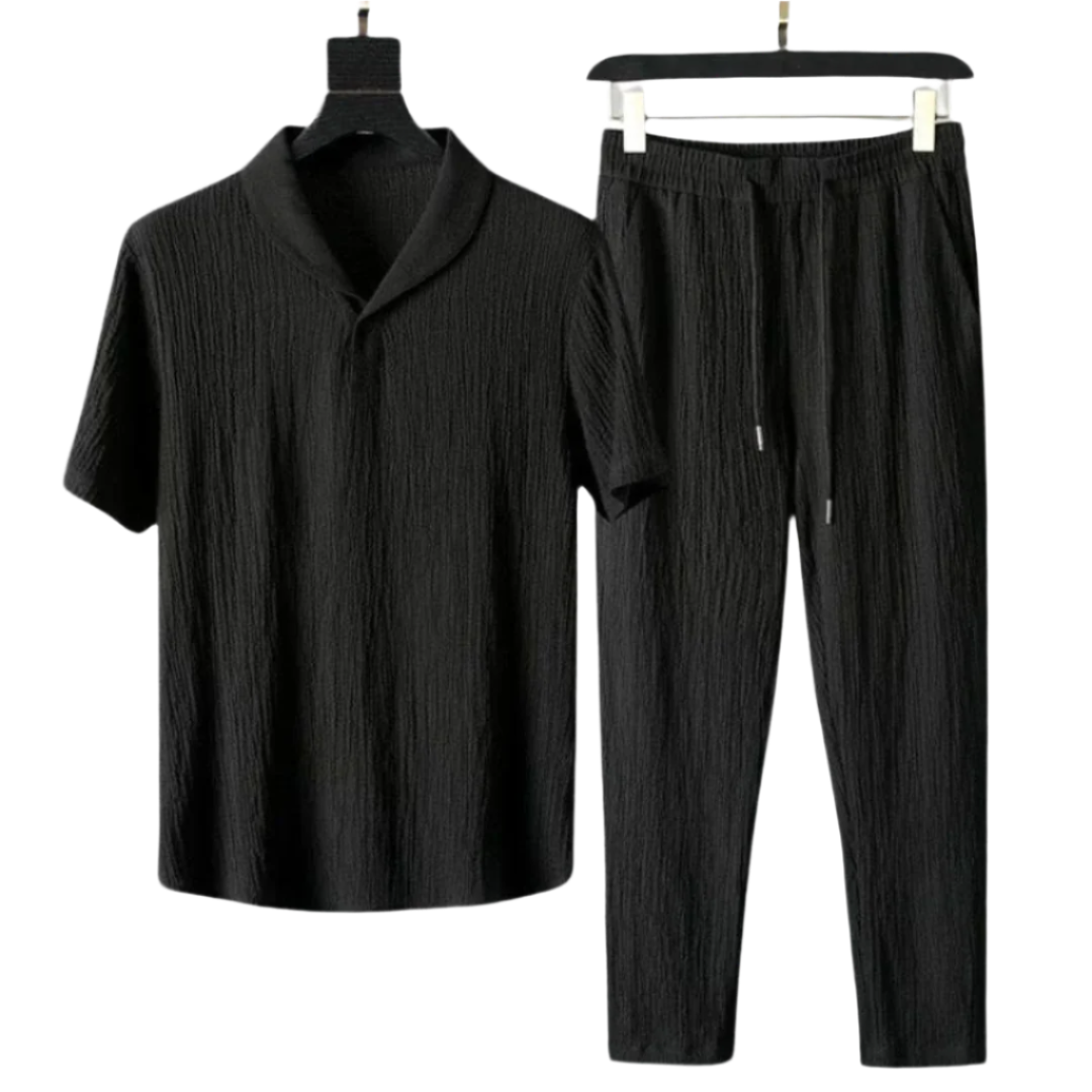 Ana&Josรฉ | Conjunto: polo y pantalรณn de algodรณn