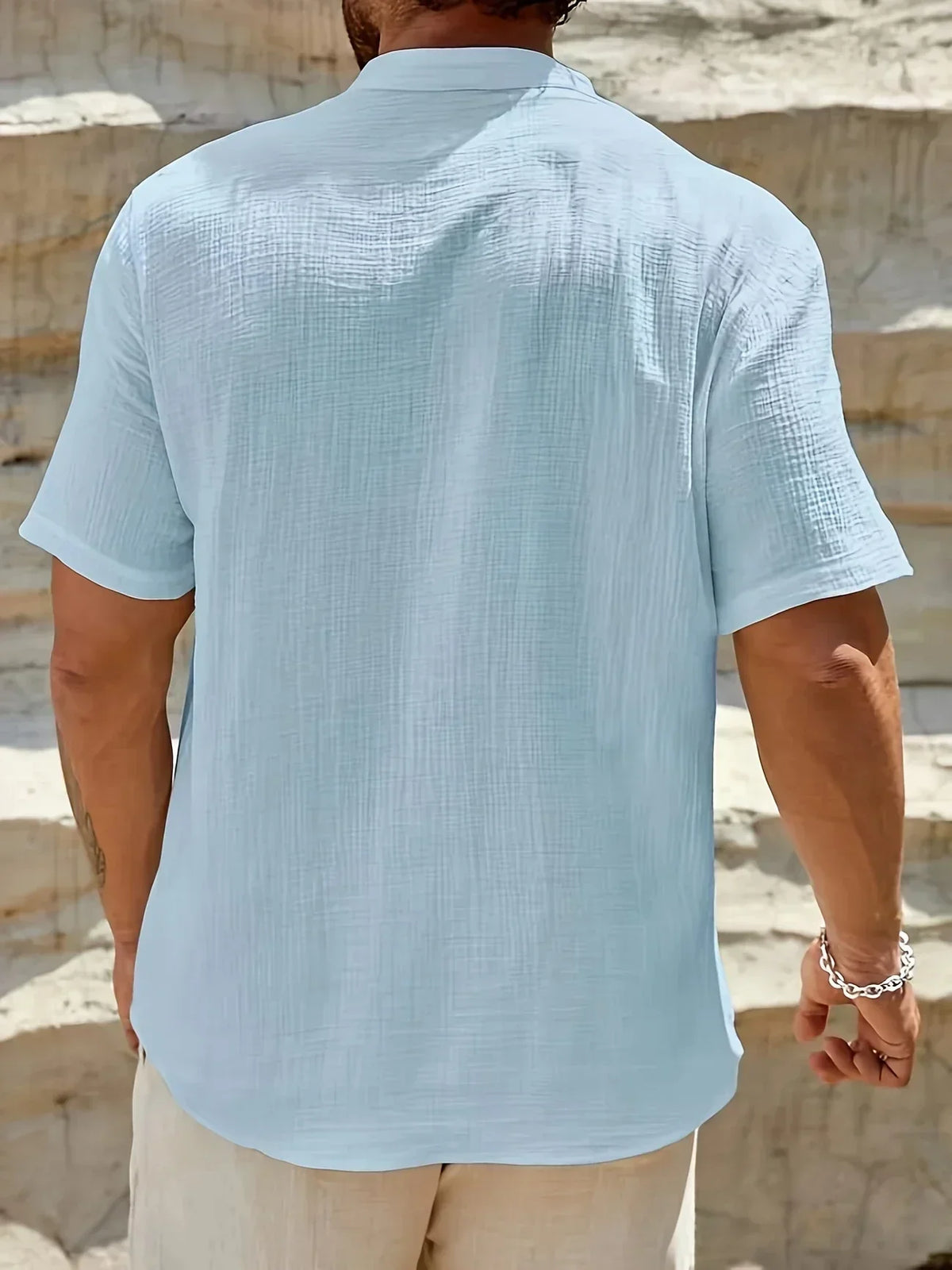 Ana&Josรฉ | Camisa de verano elegante con cuello alto