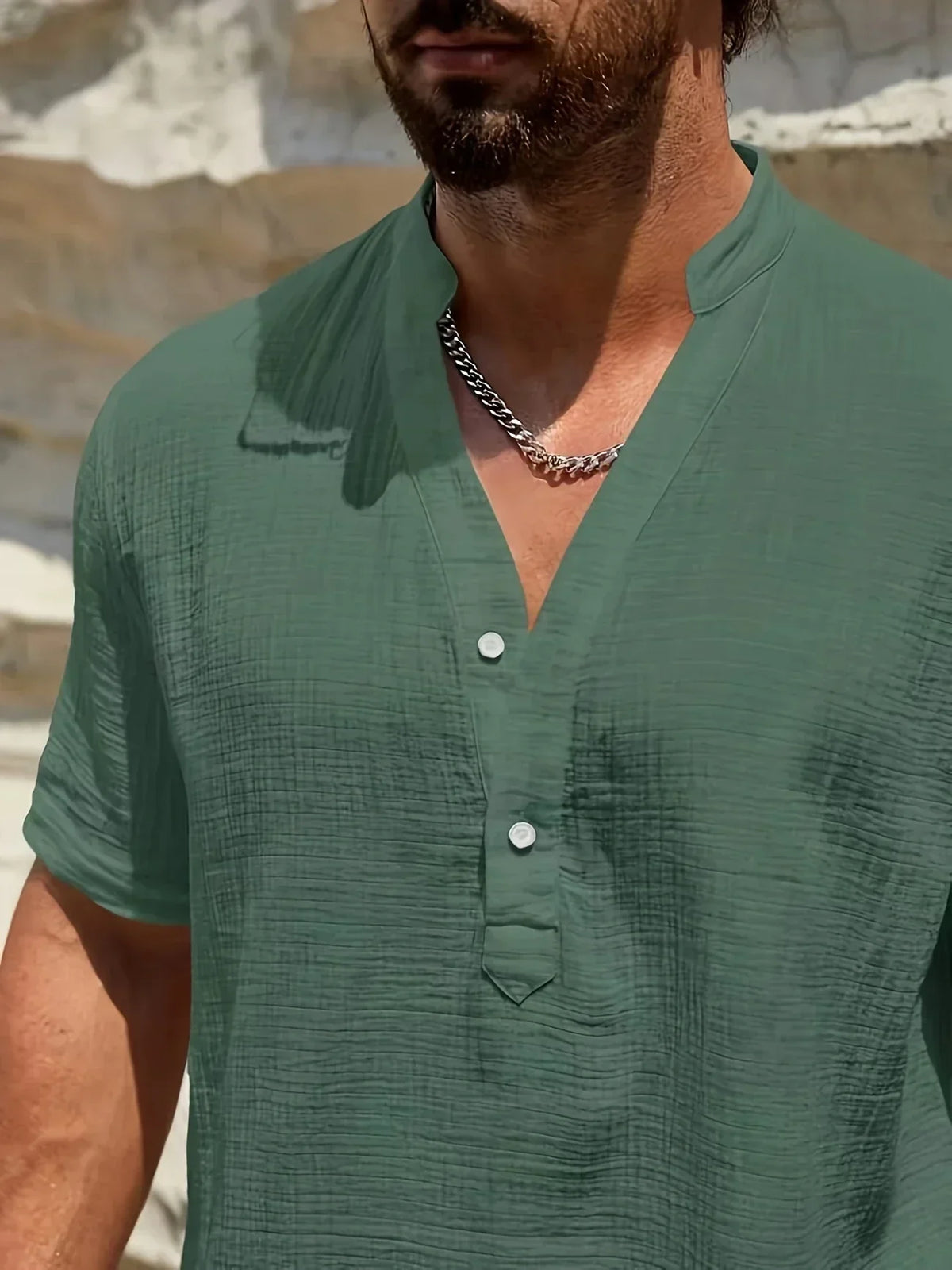 Ana&Josรฉ | Camisa de verano elegante con cuello alto