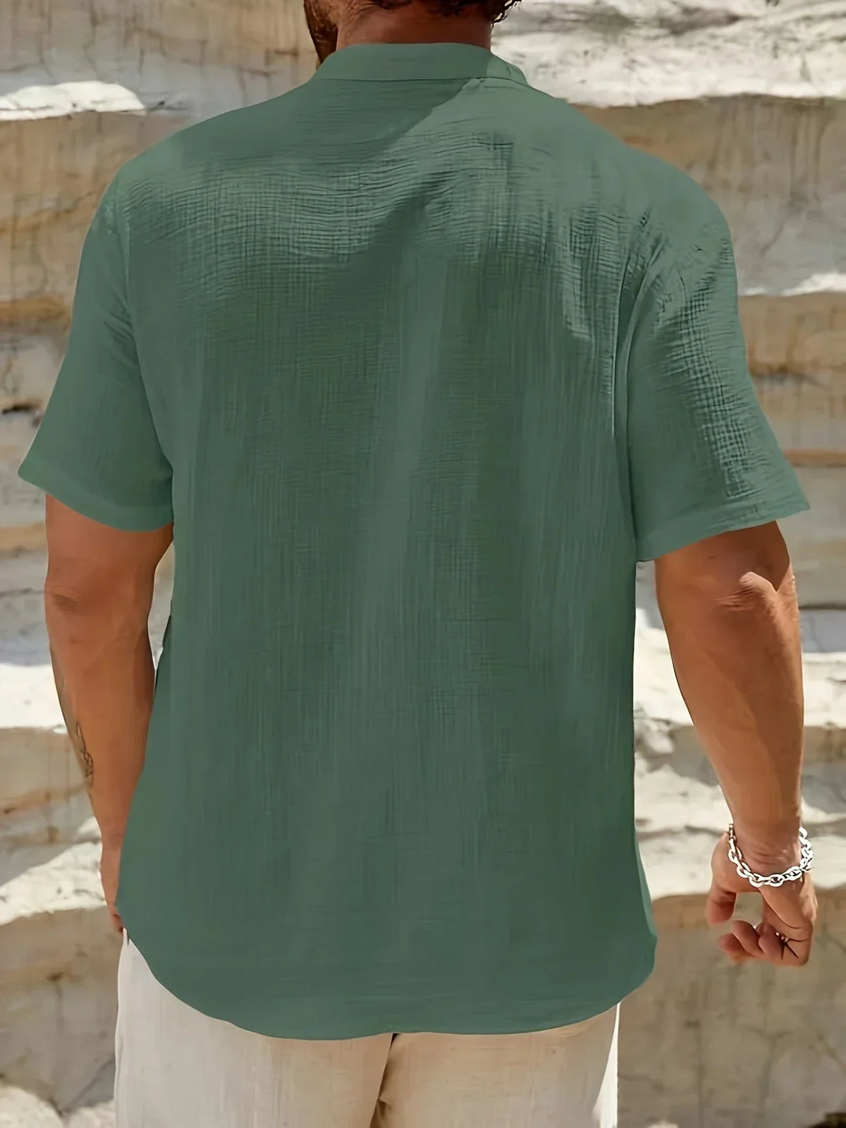 Ana&Josรฉ | Camisa de verano elegante con cuello alto