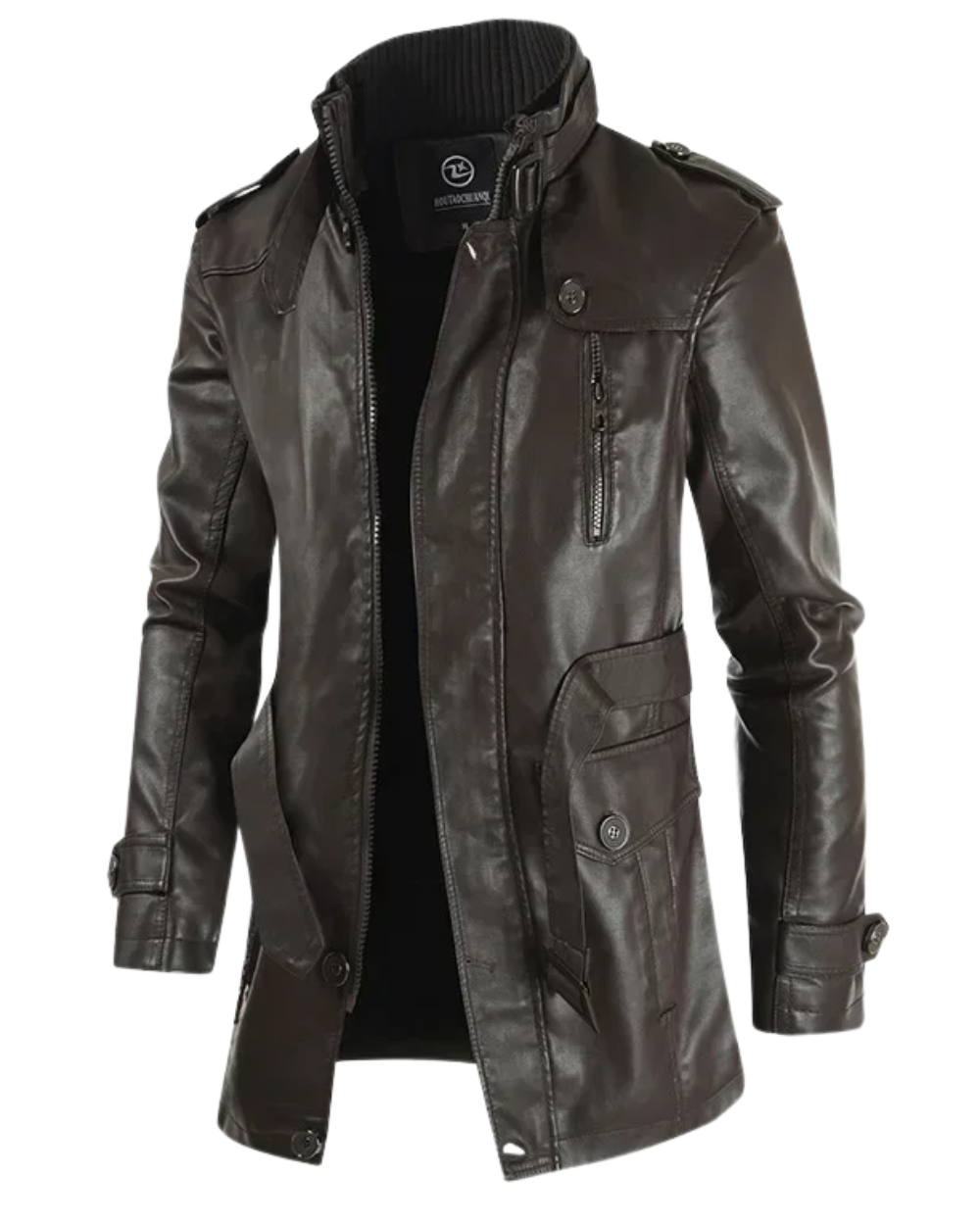 Lange Leren Bikerjas