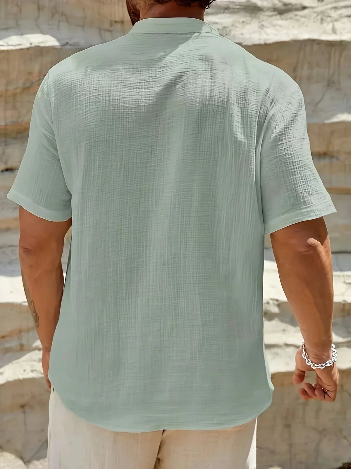 Ana&Josรฉ | Camisa de verano elegante con cuello alto