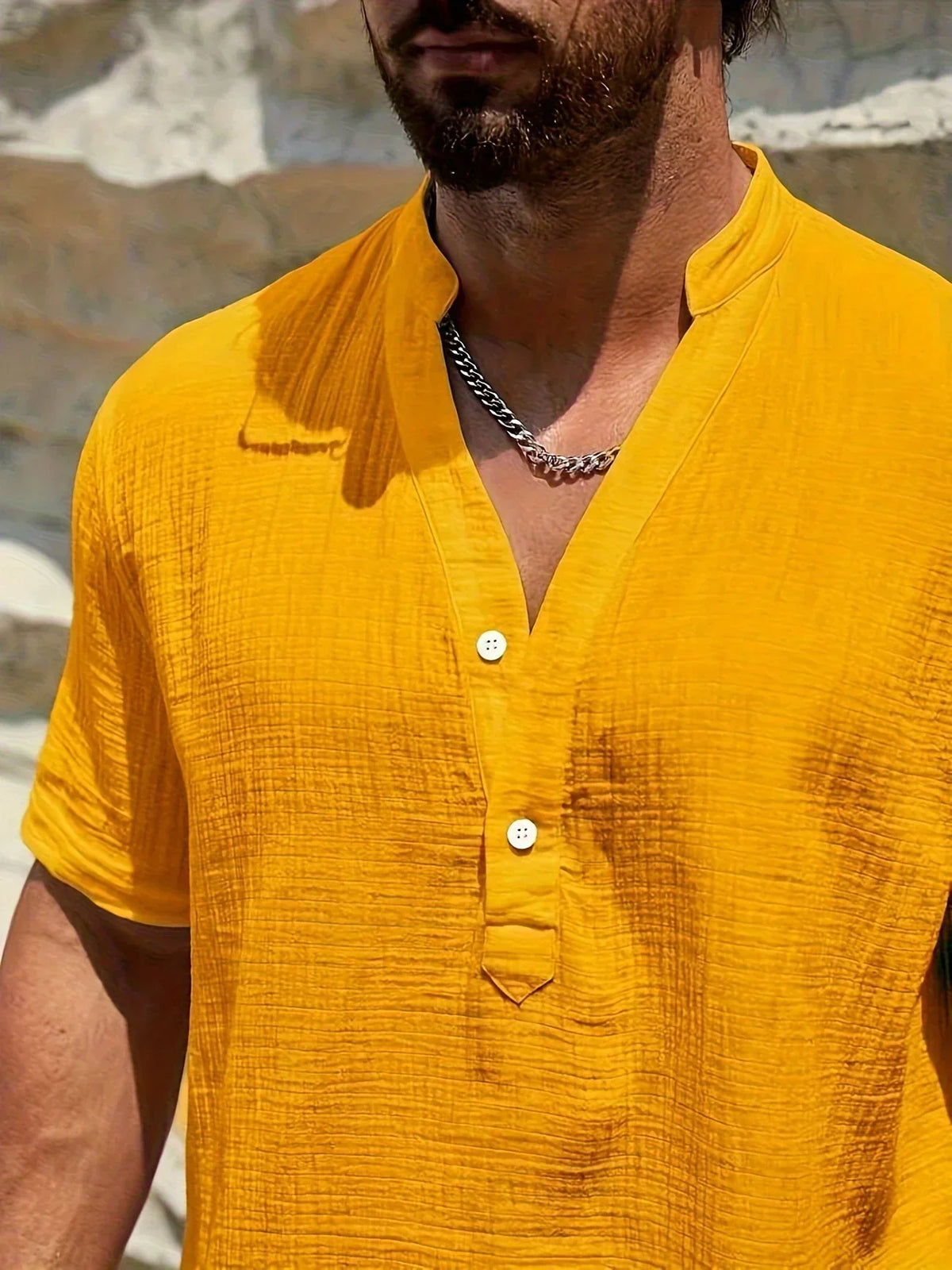 Ana&Josรฉ | Camisa de verano elegante con cuello alto