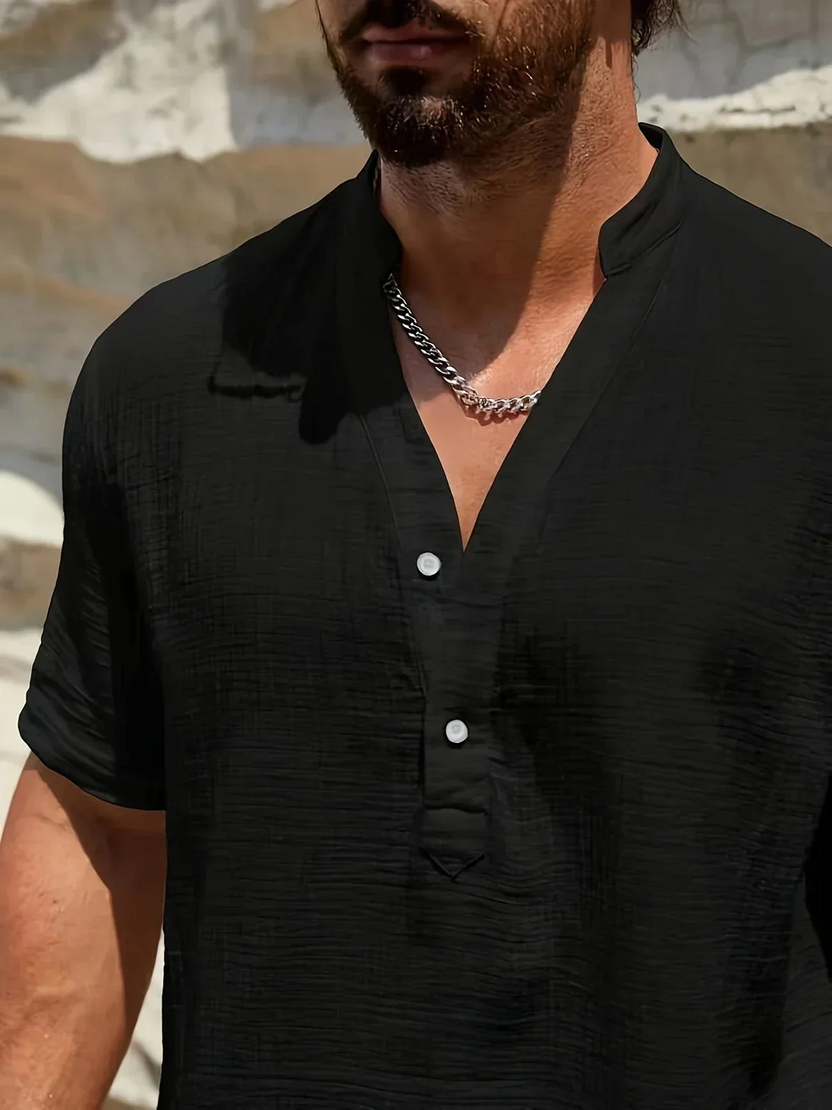 Ana&Josรฉ | Camisa de verano elegante con cuello alto